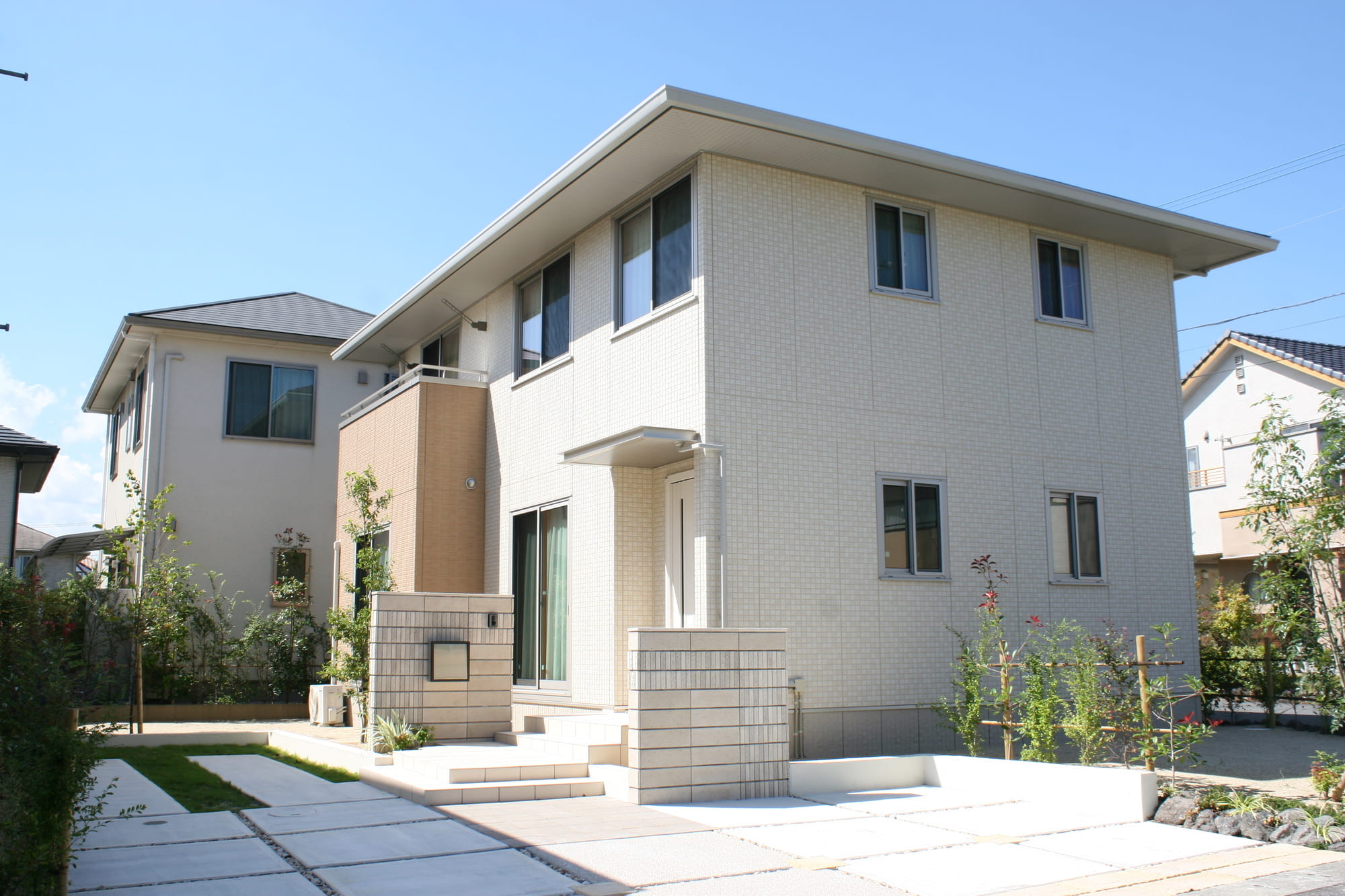 藤沢市で外壁塗装を行った住宅の完成イメージ
